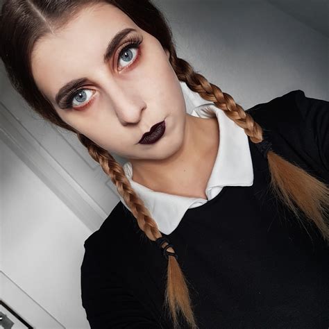 easy wednesday addams makeup|wednesday addams makeup for child.